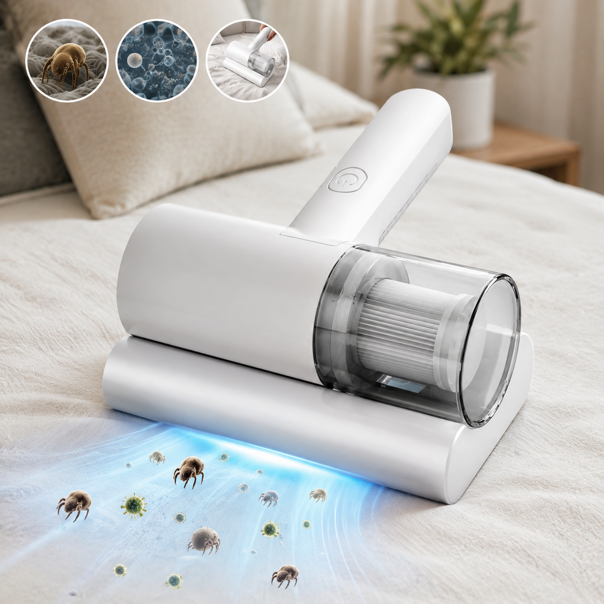 Aspiradora Antiácaros UV Portátil